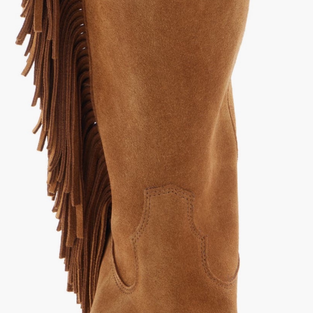 Isabel Marant Brown Suede Fringe Boots